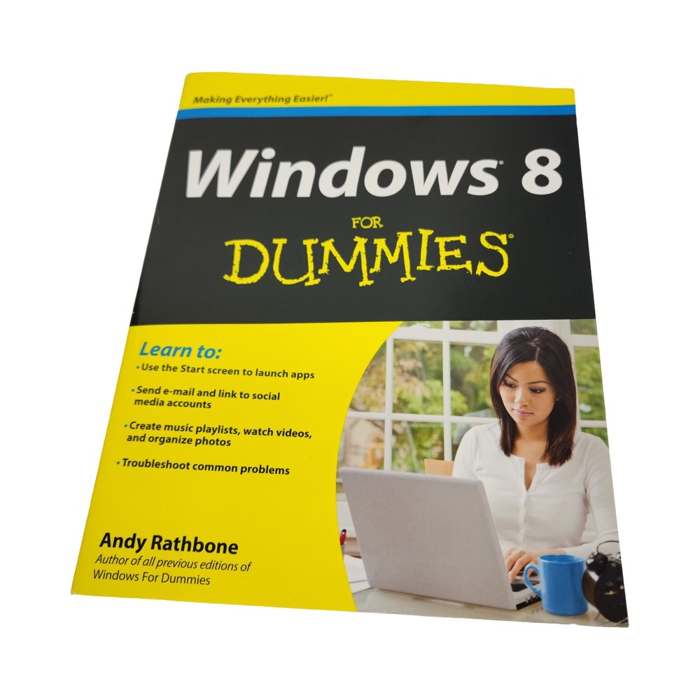Windows 8 For Dummies Andy Rathbone‎ Paperback Computer Guide Book